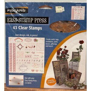 Fiskars Easy Stamp 43 Romance Clear Stamps For Scrapbooking 12-8906